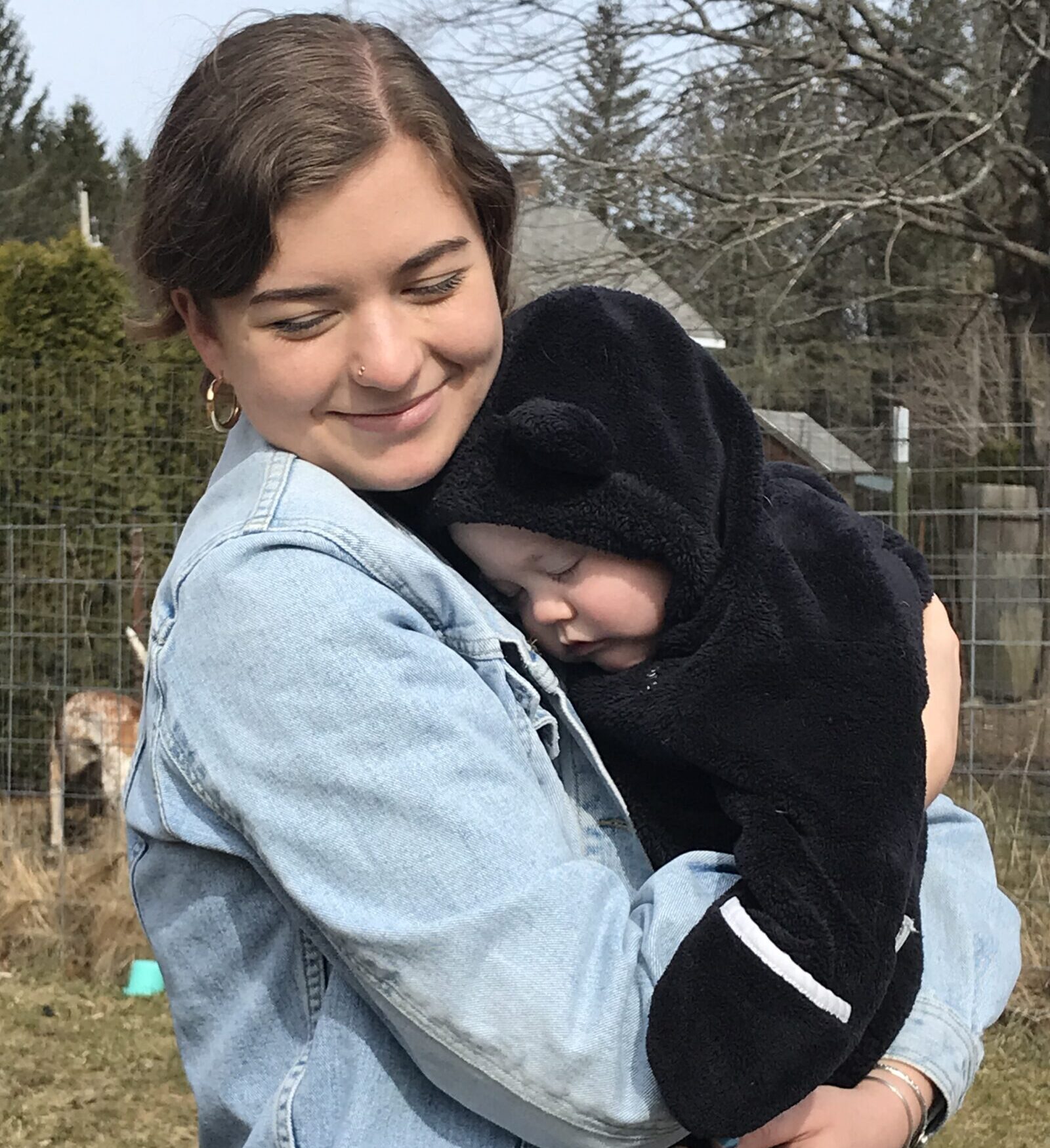 Home Visit Volunteer with baby