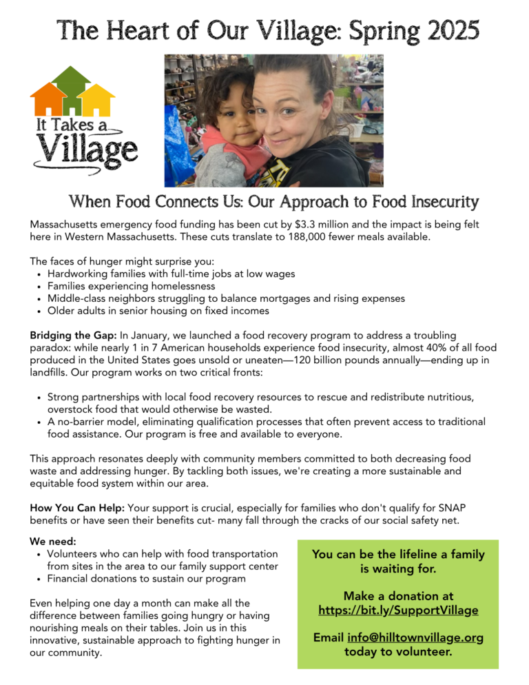 single page spring newsletter